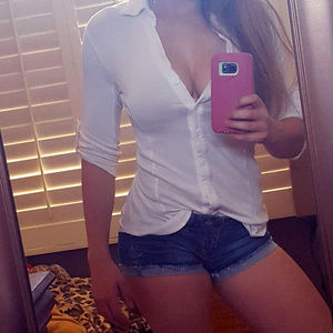 White cotton button up